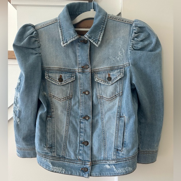 Retrofete Light Blue Distressed ADA Jacket Size XS - Picture 1 of 6